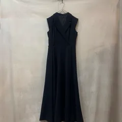 anuans アニュアンス ダブルサテンテーラードフレアワンピース ブラック M レディース 1524330211 USED 2024SS 卒業式 入学式 結婚式 フォーマル セレモニー