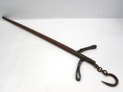 分銅 棒はかり 竿秤 「岩手」刻印 秤量壹貫 約220g ヴィンテージ レア