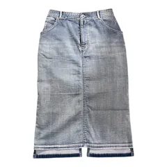 パシオーネ PASSIONE デニムスカート ウエストゴム ISKO社製 インディゴ ライトブルー レディース 38 カジュアル【Z1739】