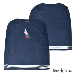 90S ポロ ラルフローレン セーリング 刺繍 コットン ニット セーター M2503125