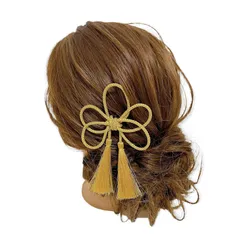成人式 髪飾り ゴールドタッセル 和装 卒業式 タッセル 振袖 袴 浴衣 ヘッドドレス 白無垢 七五三 着物 ブライダル ウェディング