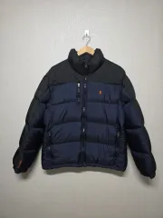 正規品 POLO RALPH LAUREN ポロラルフローレン ダックダウン ダウン ブラック/ネイビー サイズ 105