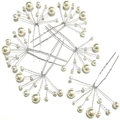 [Petit Celeb]ヘッドドレス ウェディング ティアラ大人 髪飾り 結婚式 成人式 卒業式 髪飾り ヘアピン おしゃれ パール まとめ髪 ピン ヘアクリップ 前髪クリップ 入学式 髪飾り成人式 結婚式 和装 髪留め ウェディング振袖 浴衣 かわいい (