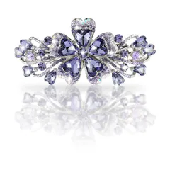 バレッタ パール ヘアアクセサリー 髪飾り 髪留め バンスクリップ 結婚式 ヘアピン ヘアクリップ バナナクリップ リボン (バタフライ)