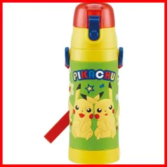 ポケモン ピカチュウ 480ml 男の子 3D立体プリント 直飲み 子供に優しい軽量タイプ 保冷専用 水筒 waterbottle ステンレス スポーツボトル キッズ 子供用 こども 水瓶 スケーター(Skater) SDPV5-A