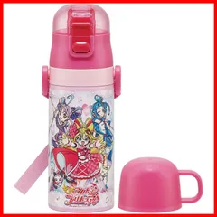 ストロー飲み 2WAY 400ml コップ飲み 350ml キミとアイドルプリキュア 子供用 女の子 ステンレス 軽量タイプ 保温保冷 水筒 小容量 waterbottle スポーツボトル キッズ スケーター(Skater) こども 水瓶 SKCP3-A