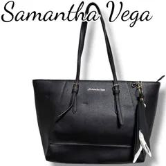Samantha Vega サマンサベガ ブラック レディース バッグ トートバッグ 合成皮革 上質 001438H