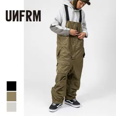 ユニフォーム アウトドア スタンダード UNFRM ユニフォーム スノーボードウェア 24-25 スキーウェア ビブパンツ パンツ AW-0510 MILITARY MOUNTAIN BIB PANTS