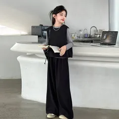 3点セット 卒業式 パンツスーツ 女の子 ピアノ 発表会 スーツ 子供服 フォーマル キッズ ジュニア スーツセット 卒園式 学園祭 結婚式 発表会 七五三673