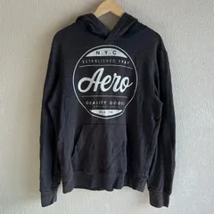 エアロポステール AEROPOSTALE パーカー 古着 プルオーバー フーディ ビッグロゴ M キャンプ アウトドア アメカジ