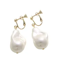 [ヴァンテーヌ VINGTAINE] バロック パール調 大ぶり 大粒 淡水パール風 スタッド P5004-E- イヤリング