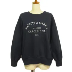 ディスコート Discoat 裏起毛刺繍ロゴスウェット F 紺 ネイビー