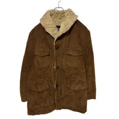 【Shanhouse】 70～80s コーデュロイ 裏ボア ギャングコート 無地 S-4095