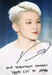 【中古】生写真(男性) SEVENTEEN/WOOZI(ウジ)/ライブフォト・印刷サイン入り/「2018 SEVENTEEN CONCERT‘IDEAL CUT’ IN JAPAN」ローソンプリントオリジナルブロマイド