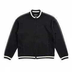 ベルルースター ブラック LINE バイカラー ジップアップ ジャケット