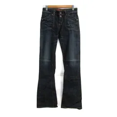 エドウィン デニムパンツ ジーンズ ジーパン ストレッチ 503 ブランド ボトムス 日本製 レディース 26×32サイズ インディゴ EDWIN 【中古】