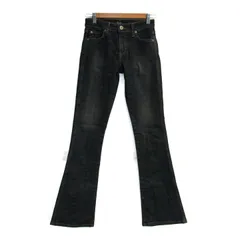 エドウィン デニムパンツ ジーンズ ジーパン ストレッチ ブランド SOMETHING 日本製 レディース 27×32サイズ インディゴ EDWIN 【中古】