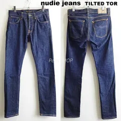 Nudie Jeans　ヌーディージーンズ　TILTED TOR　W74cm / W28 / M　スリムフィットデニム　ストレッチ　ダークインディゴ　レディース
