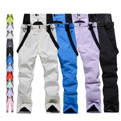 【新品】 [peak motion] スキパンツ レディース メンズ ボードウェア スノボウェア スノボ ウェア スキーウェア スノーボード スノボー スキー スノボーウェア スノーウェア 大きい 連体 スキーパンツ 防水 (XXL, ユニセックス, ピン 0