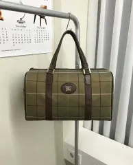 バーバリー ロゴ CHECK ボストンバッグ