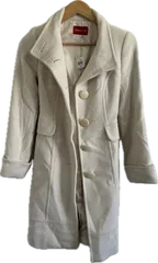 Apuweiser-richeアプワイザーリッシェ　ロングコート　アウター　ホワイト　アンゴラ混　レディース　1サイズ【ZK93】