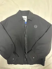 ザラ x アーダーエラー オーバーサイズ カラー ブルゾン ジャケット ブラック S