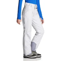 【新品】 [テスラ] スキーウェア レディース [防風・防水・保温] スノーボード ウェア スポーツ スノボ 防寒着 スポーツウェア アクティブ 防寒パンツ ゆったり 裏フリース 冬 暖パン パンツ ズボン 下 TM XKB91-JPWHT_S 0