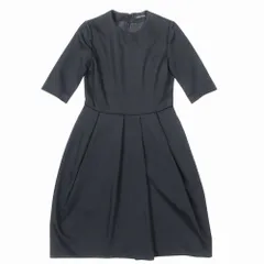 YOKO CHAN ヨーコチャン 半袖ワンピース ひざ丈 YCD-218-389 ブラック 38 M レディース 【中古】