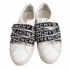 GIVENCHY ジバンシィアーバンストリートベルトロゴスニーカー シューズ ホワイト サイズ42 27cm DN0149 メンズ 【中古】