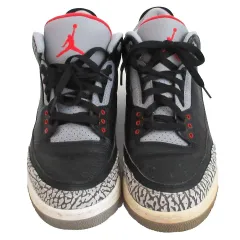 ナイキ エアジョーダン 3 レトロ　オリジナル ブラック/ファイヤーレッド/セメント 854262-001 AIR JORDAN 3 RETRO OG 29cm 【中古】