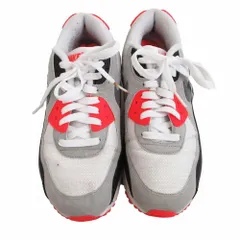 ナイキ エア マックス 90 インフラレッド 725233-106 AIR MAX 90 OG サイズ26cm メンズ WHITE/CEMENT GREY-INFRARED-BLACK 【中古】