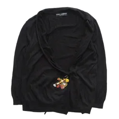 DOLCE&GABBANA ドルチェアンドガッバーナ シルク100% カーディガン ビジューブローチ 長袖 トップス FFC09K F33R8 38 S 【中古】のサムネイル