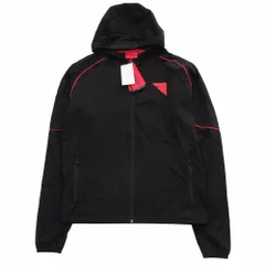 未使用品 HUGO BOSS ヒューゴボス ジップアップ ナイロン マウンテンパーカー ジャケット ブラック サイズS メンズ 【中古】