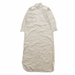 BACCA バッカ 35061406002 コットンポリエステルツイル ロングシャツドレス 長袖 ライトベージュ サイズ36 S レディース 【中古】のサムネイル