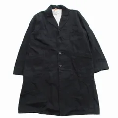YAECA ヤエカ Atelier Coat 155010 ステンカラー コートアウター ブラック サイズL メンズ 【中古】
