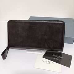 箱付未使用 SIMPSON LONDON シンプソン ロンドン ラウンドジップ 長
