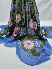 【used品】Christian Dior レディーススカーフ シルク100%