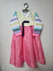 ベビー 명주 レディース 女の子 ピンク チマチョゴリ 7号