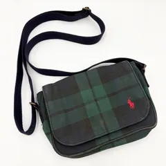 Ralph Lauren ラルフローレン チェック柄 ミニショルダー バッグ 緑