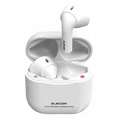 【ギフト】ELECOM ワイヤレスBluetoothヘッドホン ホワイト LBT-TWS11WH