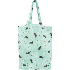 【ギフト】[バッグ]くろちく 和柄エコバッグ(小) 子猫と小花