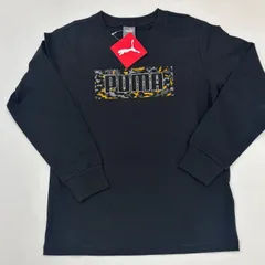 プーマジュニア長袖Tシャツ黒130新品
