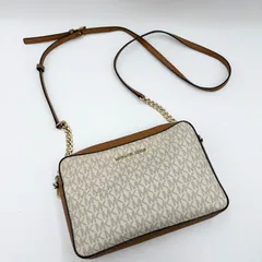 MICHAEL KORS モノグラムショルダーバッグ ベージュ ブラウン
