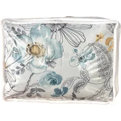 【ギフト】[寝具]羽毛肌掛けふとん(ダウン70%) スモークブルー