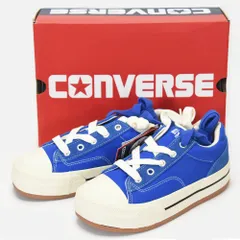 新品 CONVERSE ALL STAR BOARDERSTAR OX コンバース オールスター ボーダースター OX ブルー 青 26.0cm ボリュームソール 厚底 ローカット 厚タン  ストリート スケートボード 2023年製 1SD832 .