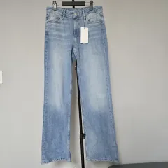 新品 ザラ 30 ワイドパンツ デニムパンツ デニム M-ズボン-323