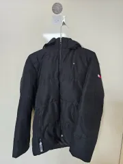 トミーヒルフィガー ブラック ダウン アウター フード 取り外し 164