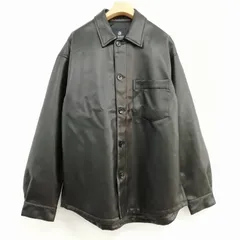 ナノユニバース nano universe フェイクレザー ブルゾン