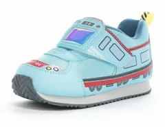 【moonstar】CARROT CR C2382 SKY ムーンスター キャロット スカイ 子供靴 シューズ キッズ スニーカー 抗菌防臭 水色 電車