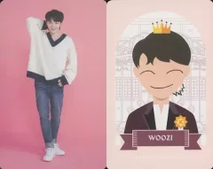 【中古】コレクションカード(男性) SEVENTEEN/WOOZI(ウジ)/全身・背景ピンク/2018 SVT 2nd FAN MEETING＜SEVENTEEN in CARATLAND＞トレーディングカードA